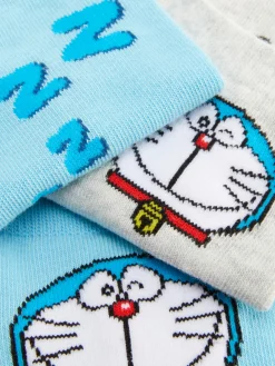 Outlet „Doraemon“ Sneakersocken, 3er-Pack Damen Socken