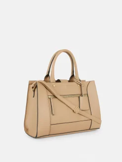 Online Einkaufstasche Aus Strukturiertem Kunstleder Damen Taschen Und Portemonnaies