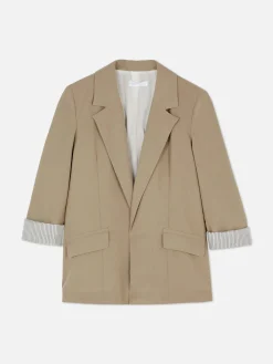 Best Eleganter Blazer Mit Offener Front Damen Blazer