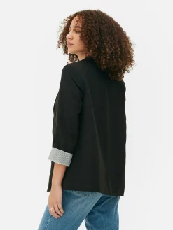 Hot Eleganter Blazer Mit Offener Front Damen Blazer