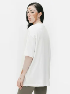 New Essential-T-Shirt Aus Jersey Im Oversized-Look Damen Tops Und T-Shirts