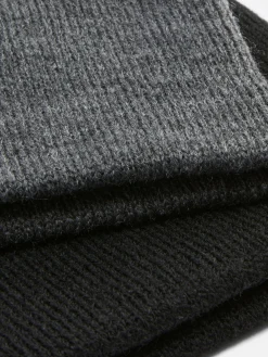 Discount Feinstrick-Beanies, 2er-Pack Herren Mützen, Handschuhe Und Schals