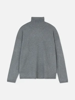 Outlet Feinstrickpullover Mit Rollkragen Damen Pullover Und Cardigans