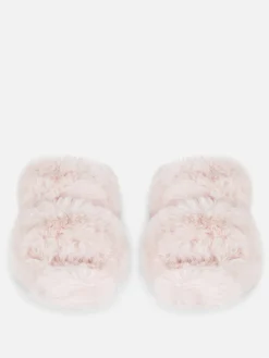 Best Flauschige Hausschuhe Mit Doppelriemen Damen Hausschuhe|Hausschuhe