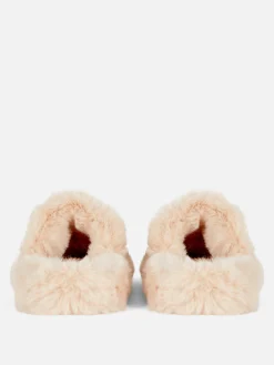 Clearance Flauschige Hausschuhe Mit Doppelriemen Damen Hausschuhe|Hausschuhe