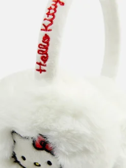 Clearance Flauschige „Hello Kitty“ Ohrenschützer Damen Mützen, Handschuhe Und Schals