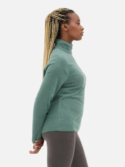 Outlet Fleecejacke Mit Halbem Reißverschluss Damen Pullover Und Cardigans