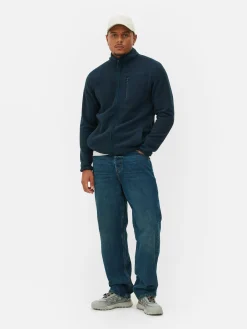 Hot Fleecejacke Mit Trichterkragen Und Reißverschluss Herren Jacken Und Mäntel