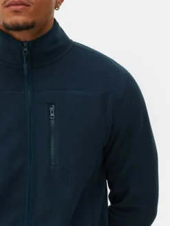 Hot Fleecejacke Mit Trichterkragen Und Reißverschluss Herren Jacken Und Mäntel