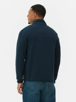 Hot Fleecejacke Mit Trichterkragen Und Reißverschluss Herren Jacken Und Mäntel