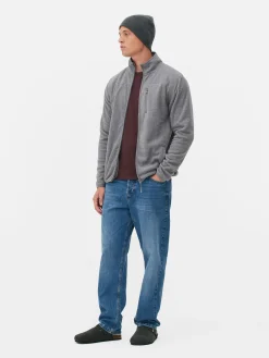 Discount Fleecejacke Mit Trichterkragen Und Reißverschluss Herren Jacken Und Mäntel