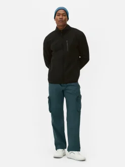 Online Fleecejacke Mit Trichterkragen Und Reißverschluss Herren Jacken Und Mäntel