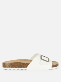 Fußbettsandalen Mit Schnallenriemen Damen Sandalen