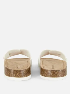 Fußbettsandalen Mit Schnallenriemen Damen Sandalen