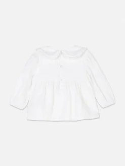 Online Gekräuselte Bluse Mit Kragen Tops Und T-Shirts