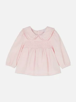 Hot Gekräuselte Bluse Mit Kragen Tops Und T-Shirts