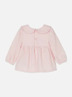 Hot Gekräuselte Bluse Mit Kragen Tops Und T-Shirts