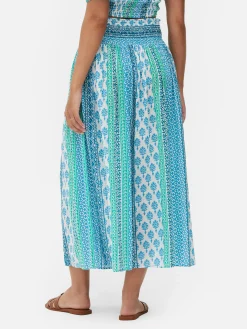 Gemusterter Maxirock Zum Kombinieren Damen Röcke