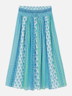 Gemusterter Maxirock Zum Kombinieren Damen Röcke