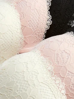 Best Gepolsterte Push-up-BHs Aus Spitze, 3er-Pack Damen Bhs