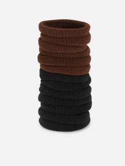 New Gerippte Haargummis, 20er-Pack Damen Haarschmuck