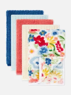 Discount Gerippte Haushaltstücher, 5er-Pack Geschirr