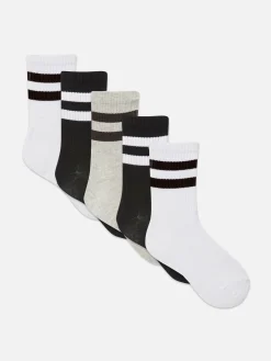 New Gerippte Söckchen, 5er-Pack Kinder Socken