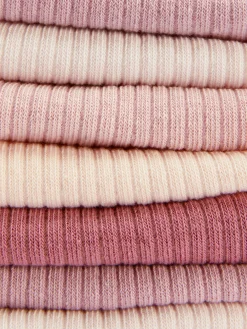 Gerippte Sneakersocken, 7er-Pack Damen Socken