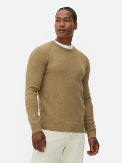 Online Gerippter Pullover Mit Rundhalsausschnitt Herren Pullover Und Cardigans