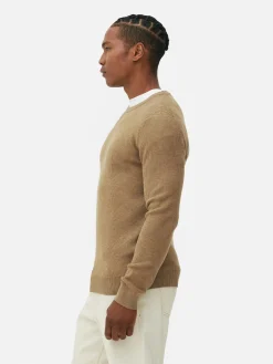 Online Gerippter Pullover Mit Rundhalsausschnitt Herren Pullover Und Cardigans