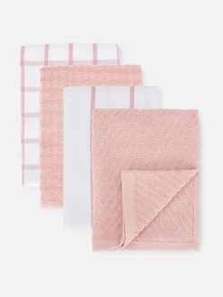 Hot Geschirrtücher Aus Frottee, 4er-Pack Geschirr