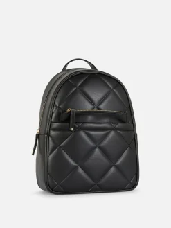 Clearance Gesteppter Kunstlederrucksack Damen Taschen Und Portemonnaies