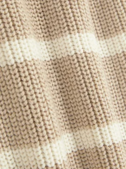 Outlet Gestreifter Pullover Mit Trichterkragen Pullover Und Cardigans