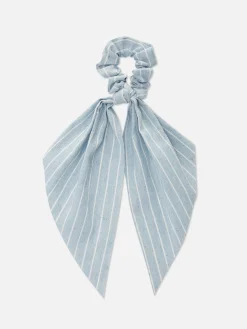 Sale Gestreiftes Haargummi Mit Schleife Damen Haarschmuck