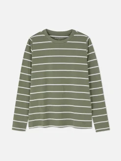 Sale Gestreiftes Langarmtop Damen Tops Und T-Shirts