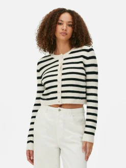 New Gestrickter Cardigan Mit Knopfleiste Damen Pullover Und Cardigans