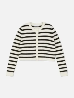 New Gestrickter Cardigan Mit Knopfleiste Damen Pullover Und Cardigans