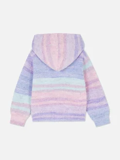 Best Gestricktes Hoodie Mit Regenbogenmotiv Kinder Pullover Und Cardigans