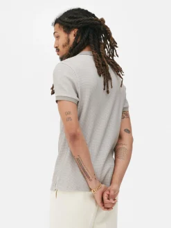 Clearance Gestricktes T-Shirt Mit Reverskragen Herren Tops Und T-Shirts