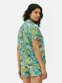 New Gewebter „Disney Der König Der Löwen“ Schlafanzug Mit Kurzarmhemd Damen Schlafanzüge