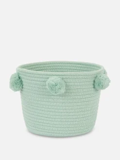 Best Gewebter Korb Mit Bommeln Aufbewahrungsboxen Und Körbe