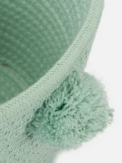 Best Gewebter Korb Mit Bommeln Aufbewahrungsboxen Und Körbe