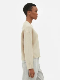 New Grober Strickpullover Mit V-Ausschnitt Damen Pullover Und Cardigans