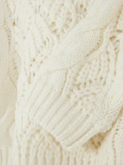 Hot Grobmaschiger „Rita Ora“ Strickpullover Mit Zopfmuster Damen Pullover Und Cardigans