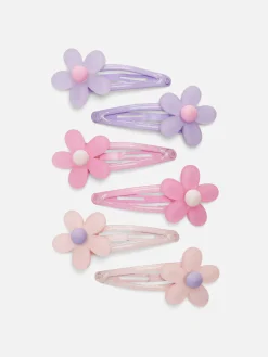Haarspangen Mit Blumen, 6er-Pack Kinder Haarschmuck