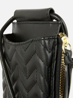 Clearance Handytasche Mit Reißverschluss Und Chevron-Muster Damen Taschen Und Portemonnaies