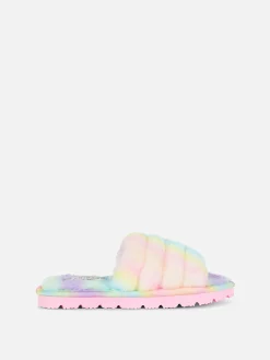 Hot Hausschuhe Aus Kunstfell Mit Ombré-Optik Kinder Hausschuhe