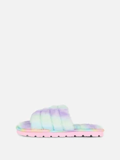 Hot Hausschuhe Aus Kunstfell Mit Ombré-Optik Kinder Hausschuhe