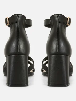 Hot Heels Mit überkreuztem Riemchen, Weite Passform Damen Heels