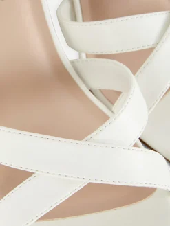 Online Heels Mit überkreuztem Riemchen, Weite Passform Damen Heels